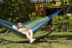 Stelaż GRANDE 220kg + Hamak SINGA XL 220x160 zielony - obrazek 3