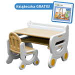 MICCOO Stolik dla dzieci z krzesełkiem + książeczka GRATIS!