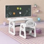 MICCOO Stolik z krzesełkami dla dzieci grey - obrazek 3