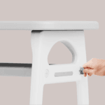 MICCOO Stolik z krzesełkami dla dzieci grey - obrazek 6